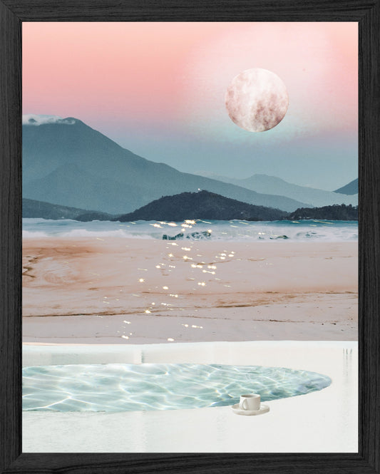 The Moon Stays for Coffee Print